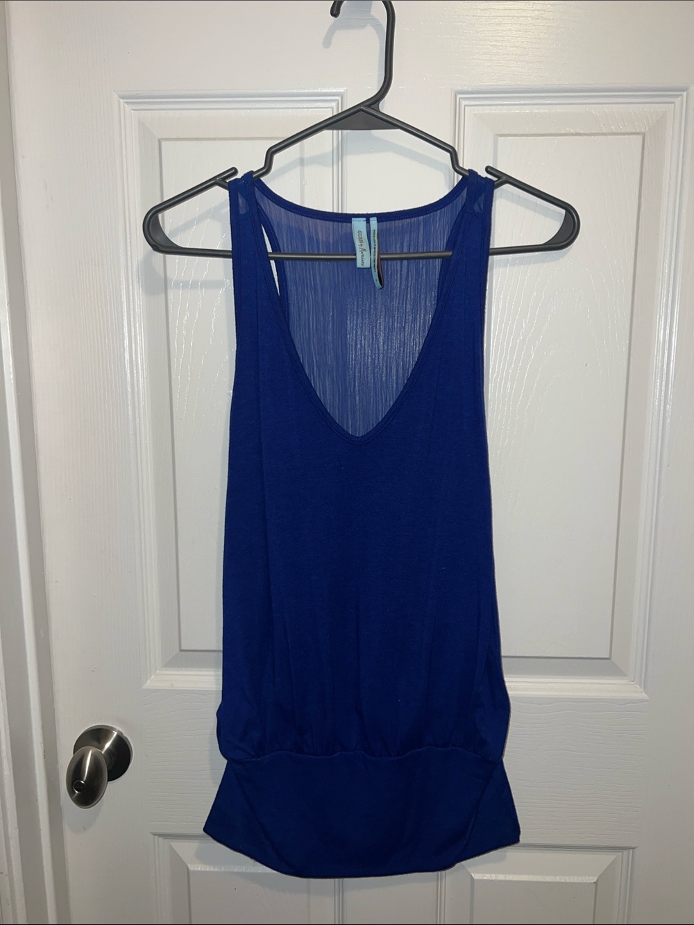 Guess by Marciano cobalt blue sleeveless blouse